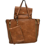 3 in 1 Side Zipper Women's Tote Handbag set  from Madeline Love