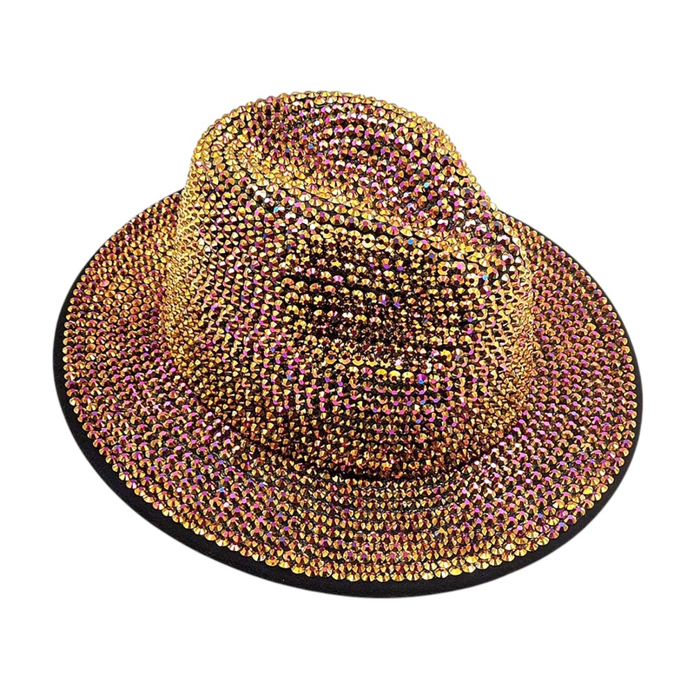 Bling Studded Panama Hat from Madeline Love