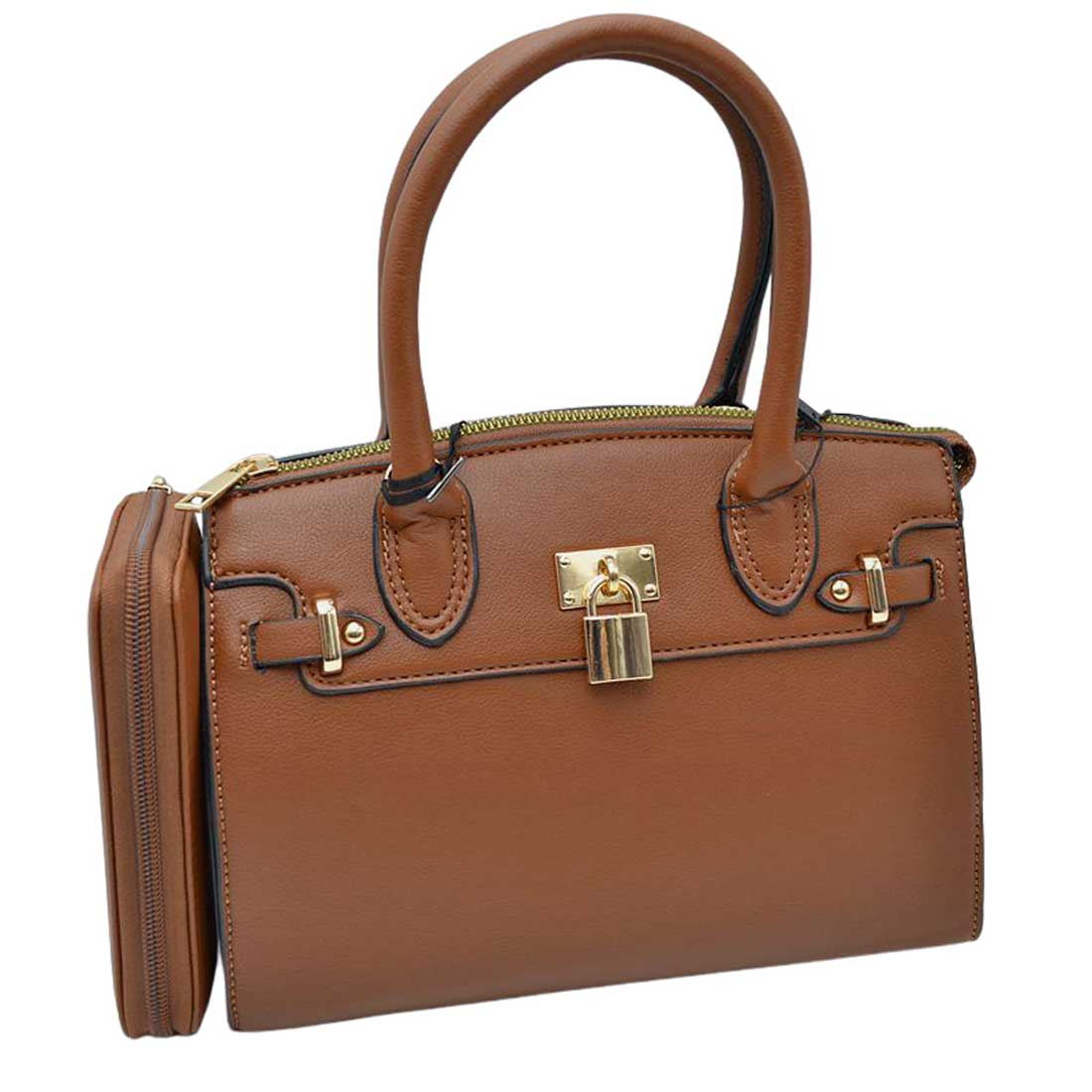 2-in-1 Top Handle Satchel Tote Handbag with Wallet  from Madeline Love