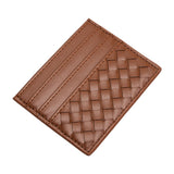 Faux Leather Basket Weave Card Holder Wallet  from Madeline Love
