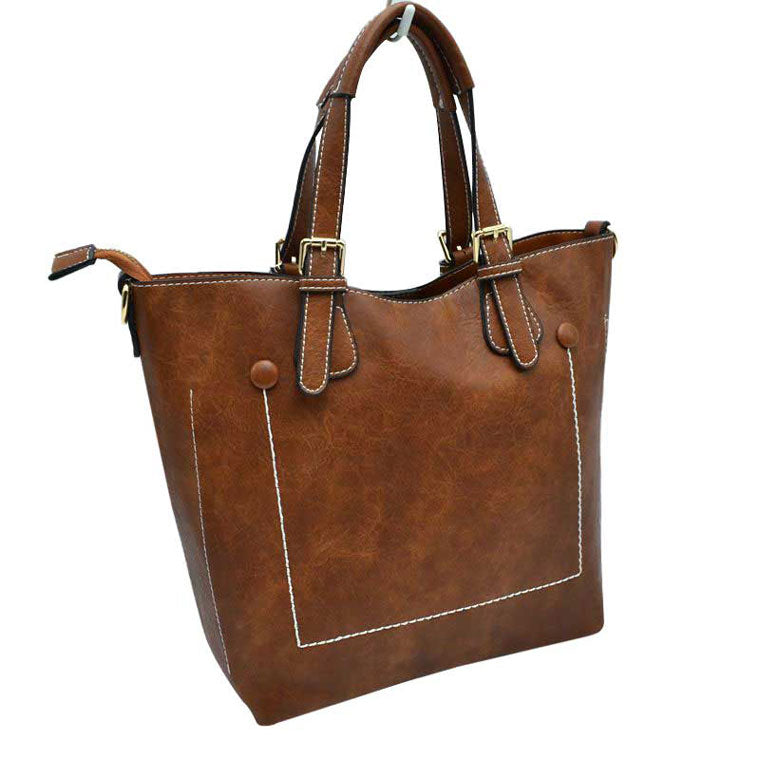 Vegan Leather Tote Shoulder Handbags For Women from Madeline Love
