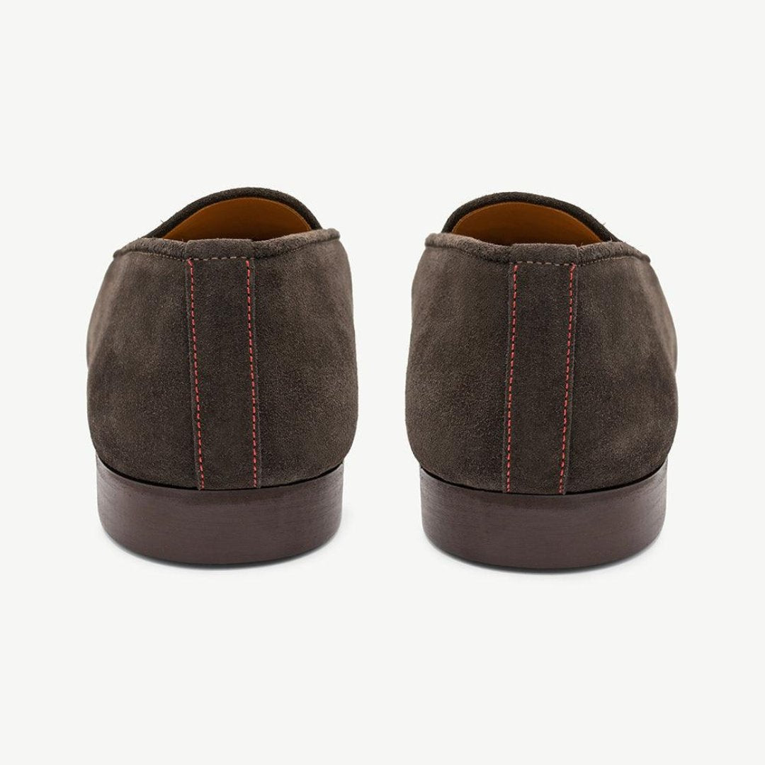 Men's Brown Suede Milano Loafer From Del Toro Shoes