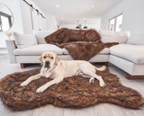 PupRug by Paw.com™ Faux Fur Orthopedic Dog Bed - Curve Brown from Paw.com