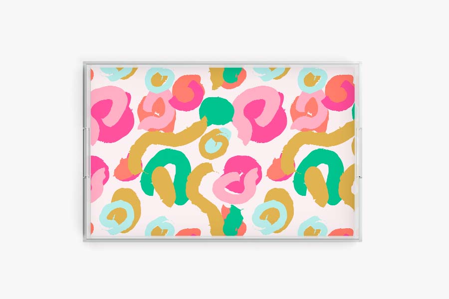 Brushstrokes Acrylic Tray - Artful from CB Studio