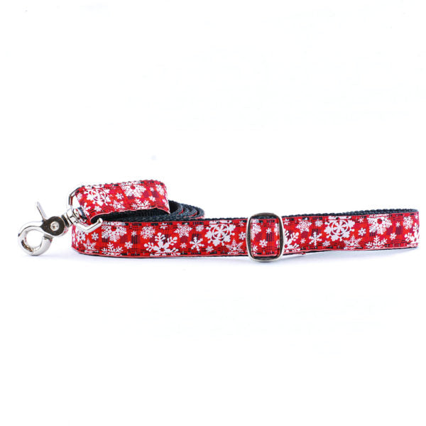 1″ Buffalo Plaid Ribbon Dog Leash from 2 Hounds Design