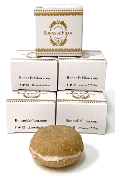 40 Count Dog Macaron Treats Gift Box from Bonne et Filou