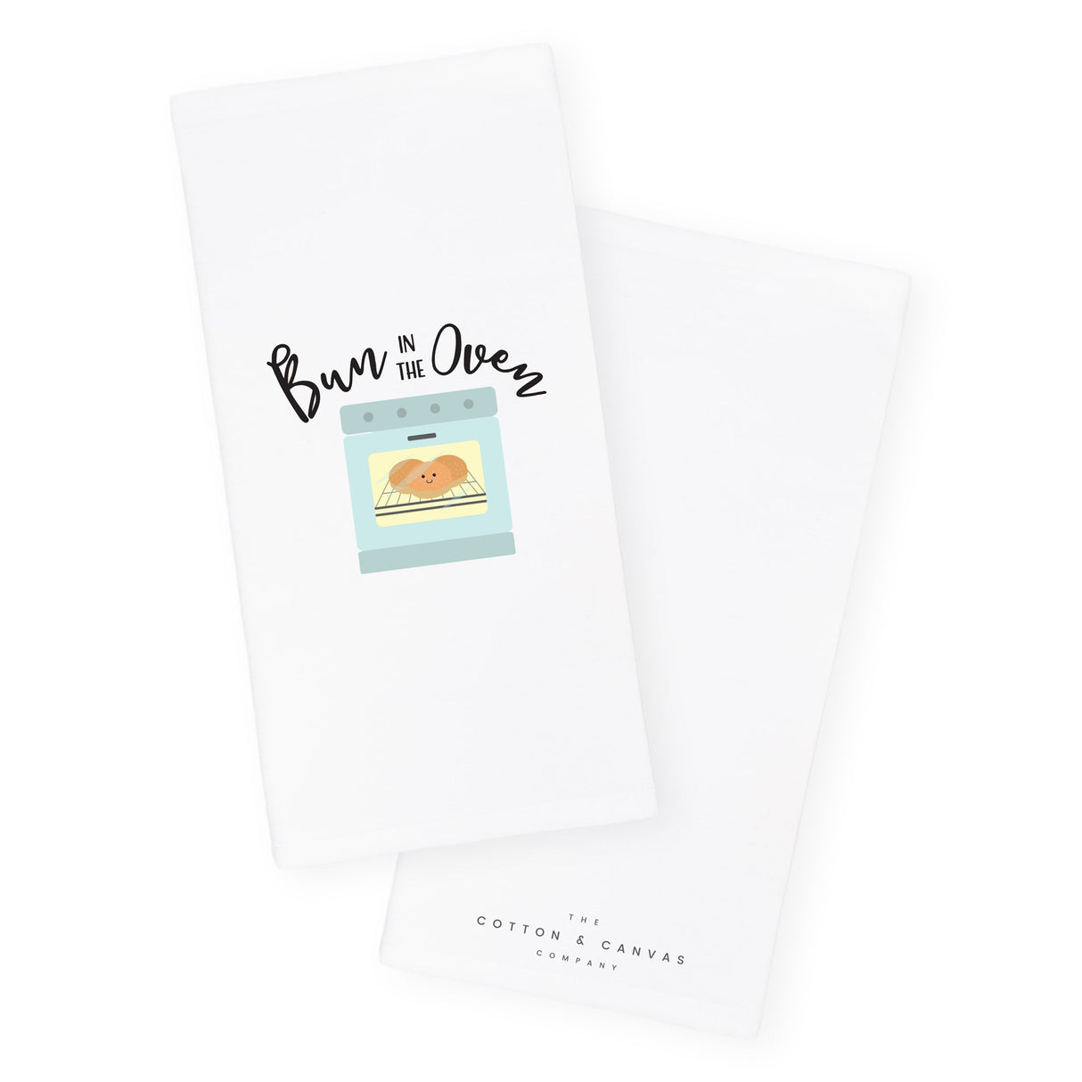 Bun in the Oven Cotton Canvas Kitchen Tea Towel