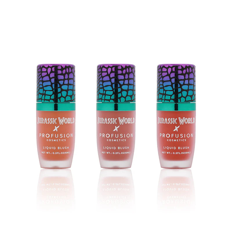 Jurassic World Out In Full Force Liquid Blush Collection from Profusion Cosmetics