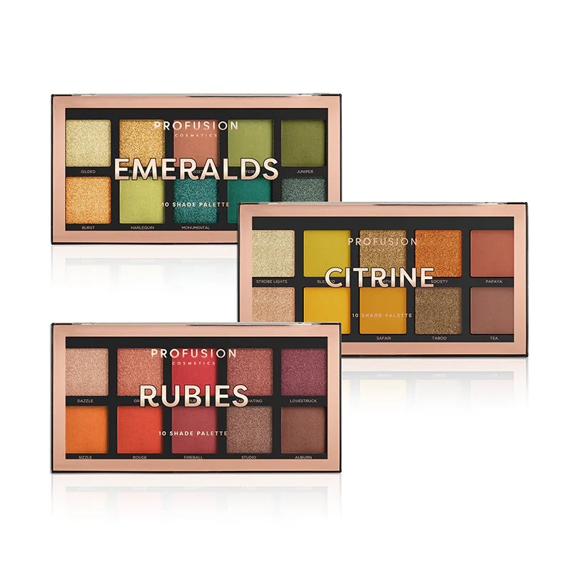 10-Shade Trio Bundle from Profusion Cosmetics