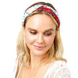 Aztec Patterned Twisted Headband from Madeline Love