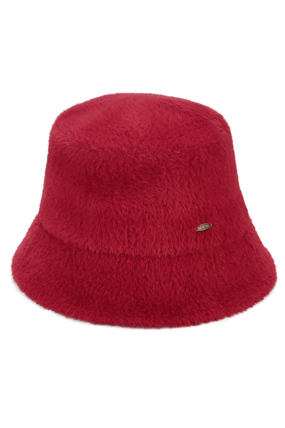 C.C Solid Short Hair Faux Fur Winter Bucket Hat from Madeline Love