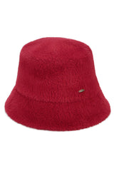 C.C Solid Short Hair Faux Fur Winter Bucket Hat from Madeline Love