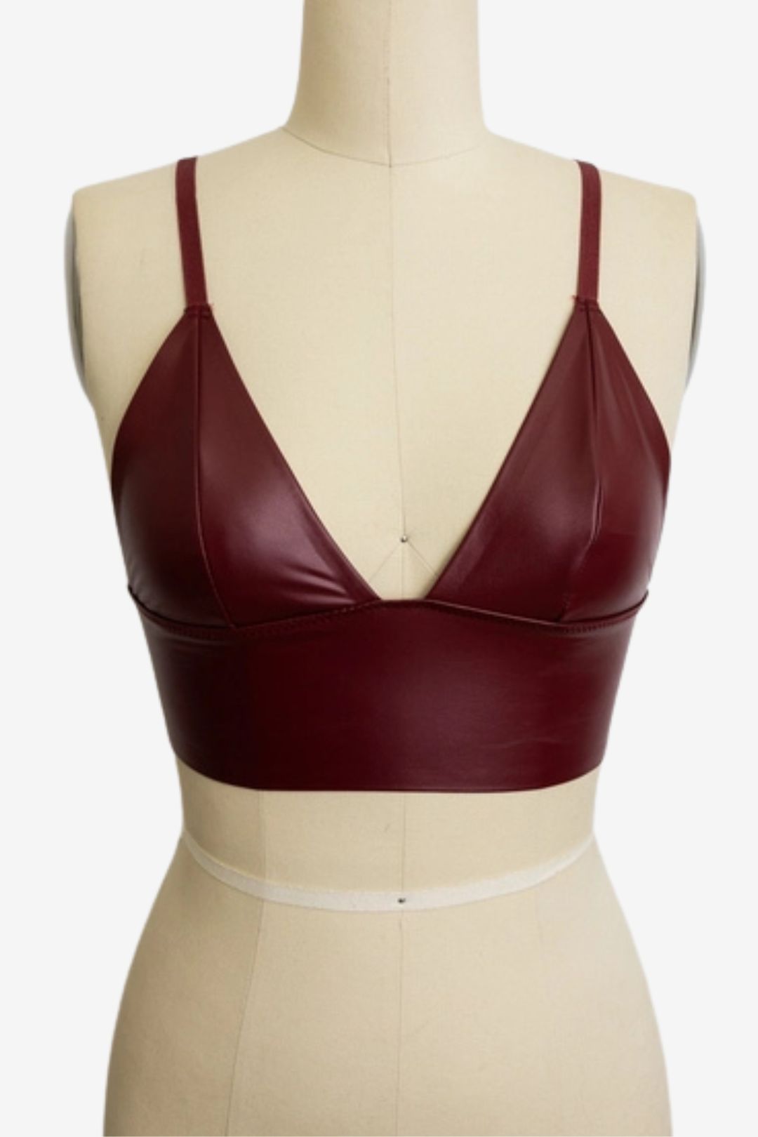 Nude Shade Faux Leather Bralette from Naked Rebellion