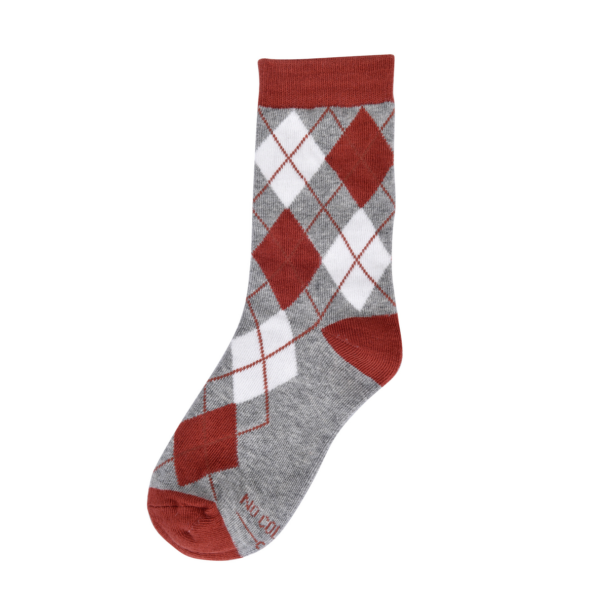 Burnt Orange Argyle Kids Socks from No Cold Feet