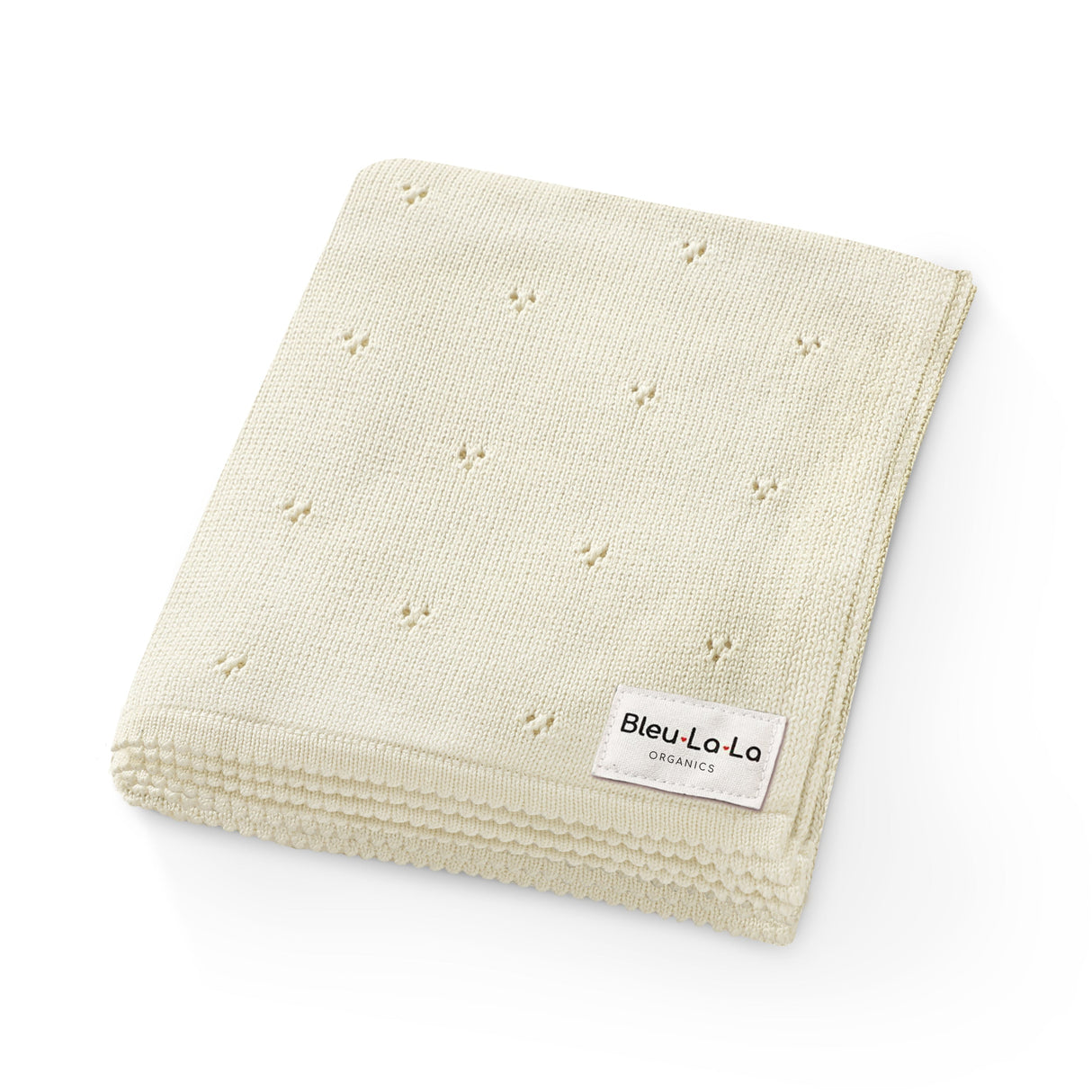 Organic Pointelle Luxury Knit Swaddle Blanket from Bleu La La