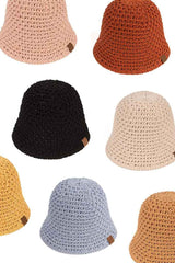 C.C Solid Knit Bucket Hat from Madeline Love