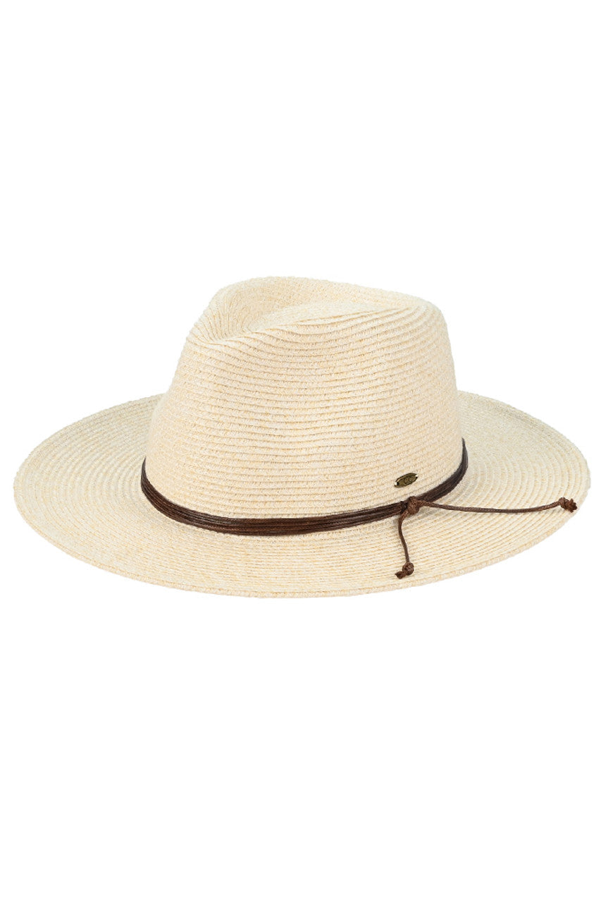 C.C String Trim Band Panama Sun Hat from Madeline Love