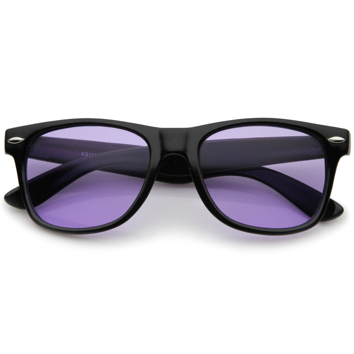 Limited Edition Color Tinted Lens Horned Rim Sunglasses 8803 from zeroUV