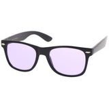 Limited Edition Color Tinted Lens Horned Rim Sunglasses 8803 from zeroUV