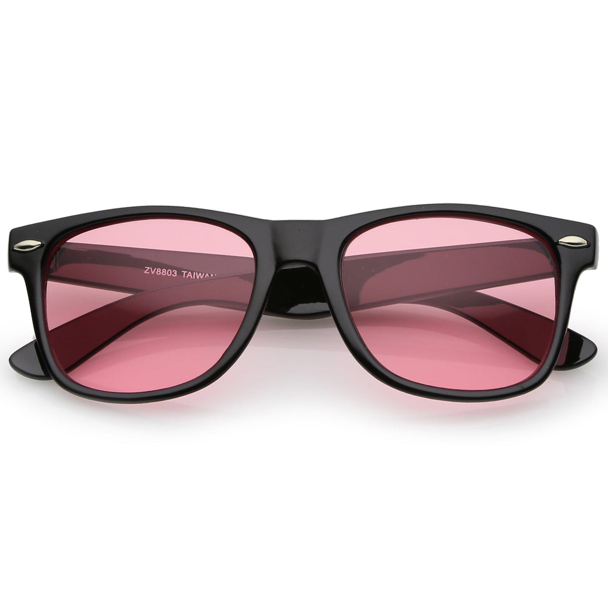 Limited Edition Color Tinted Lens Horned Rim Sunglasses 8803 from zeroUV