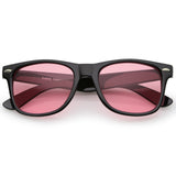 Limited Edition Color Tinted Lens Horned Rim Sunglasses 8803 from zeroUV