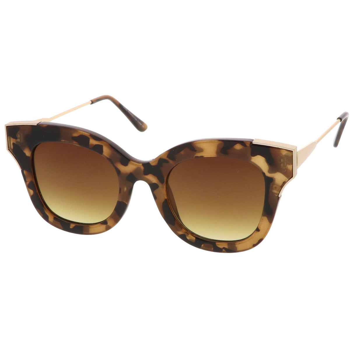 Women's Oversize Flat Frame Cat Eye Sunglasses C071 from zeroUV