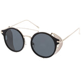 Vintage Dapper Steampunk Side Cover Round Sunglasses C083 from zeroUV