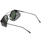 Vintage Dapper Steampunk Side Cover Round Sunglasses C083 from zeroUV