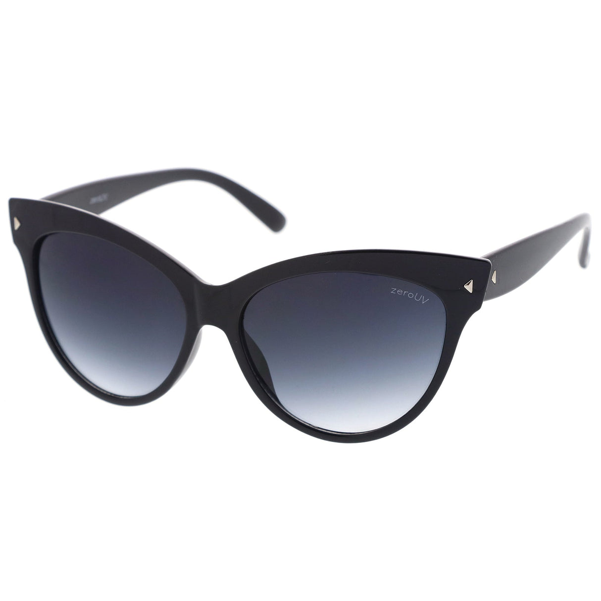 High Pointed Tip Inset Frame Oversize Cat Eye Sunglasses 8462 from zeroUV