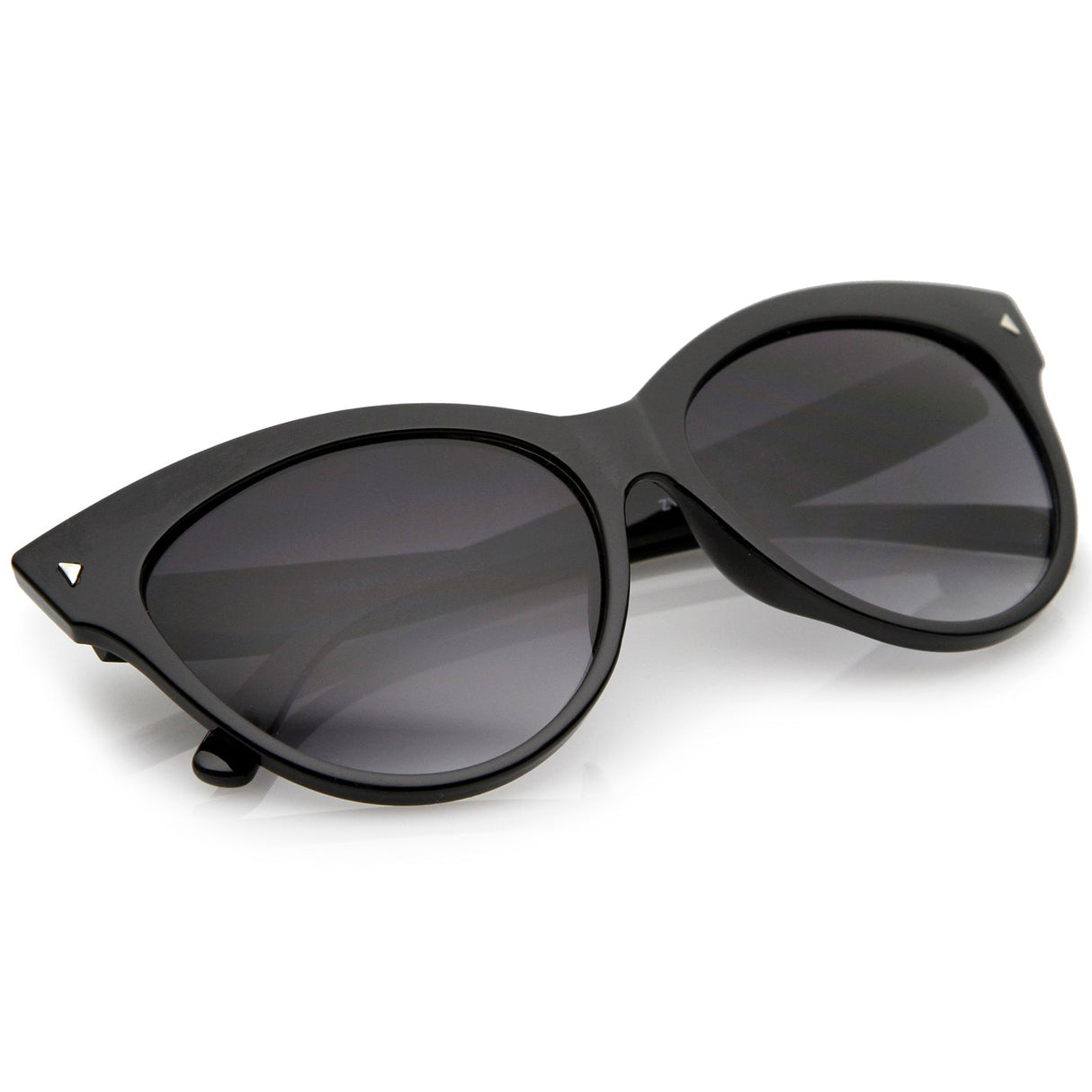 High Pointed Tip Inset Frame Oversize Cat Eye Sunglasses 8462 from zeroUV