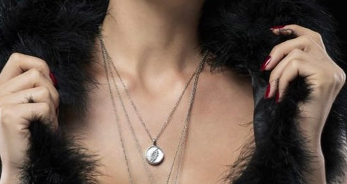 Lightning Bolt Sterling Silver & Mother Of Pearl Charm Necklace from Cynthia Gale New York