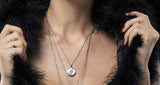 Lightning Bolt Sterling Silver & Mother Of Pearl Charm Necklace from Cynthia Gale New York