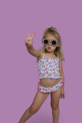 SWEET SUMMER DREAM SMOCKED TANKINI TWO PIECE SWIM SUIT from DREAM BIG LITTLE CO