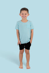 CAPRI BLUE RIB DREAM POCKET TEE from DREAM BIG LITTLE CO