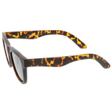 Classic Thick Arms Flat Lens Square Horn Rimmed Sunglasses C286 from zeroUV