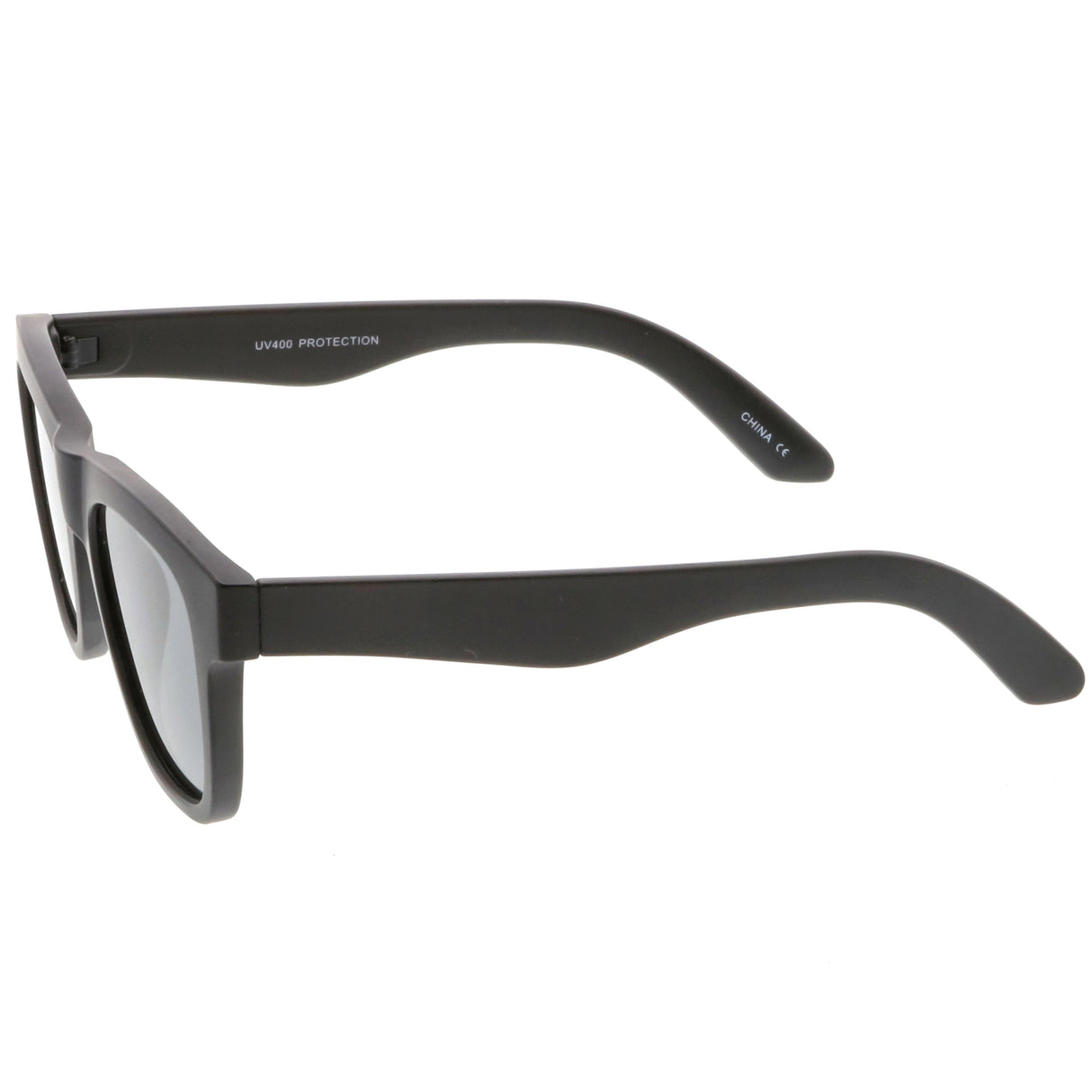 Classic Thick Arms Flat Lens Square Horn Rimmed Sunglasses C286 from zeroUV