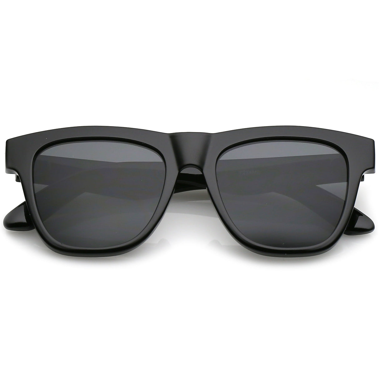 Classic Thick Arms Flat Lens Square Horn Rimmed Sunglasses C286 from zeroUV