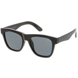 Classic Thick Arms Flat Lens Square Horn Rimmed Sunglasses C286 from zeroUV