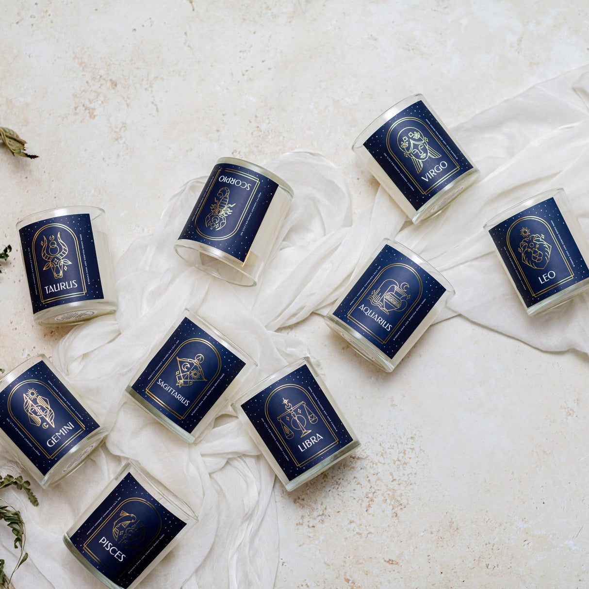 Zodiac Candles from Pretty Honest Candles