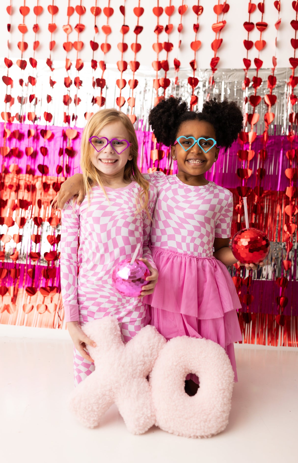 BUBBLEGUM WAVY CHECKERS DREAM TUTU DRESS from DREAM BIG LITTLE CO