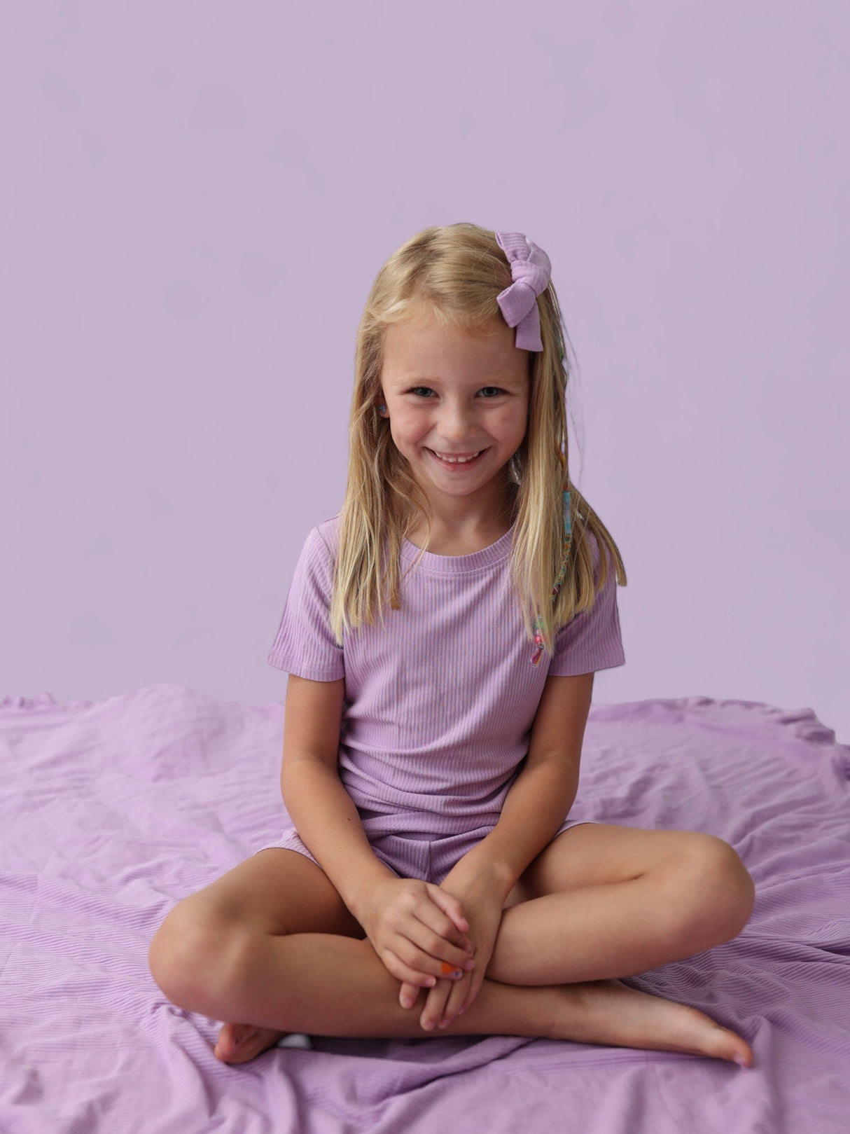 AMETHYST RIB DREAM SHORT SET from DREAM BIG LITTLE CO