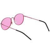 Retro Fashion Round Color Tone Colors Flat Lens Sunglasses C437 from zeroUV