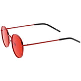 Retro Fashion Round Color Tone Colors Flat Lens Sunglasses C437 from zeroUV