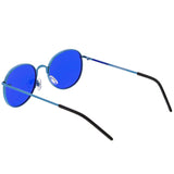 Retro Fashion Round Color Tone Colors Flat Lens Sunglasses C437 from zeroUV