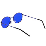 Retro Fashion Round Color Tone Colors Flat Lens Sunglasses C437 from zeroUV
