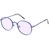Retro Fashion Round Color Tone Colors Flat Lens Sunglasses C437 from zeroUV