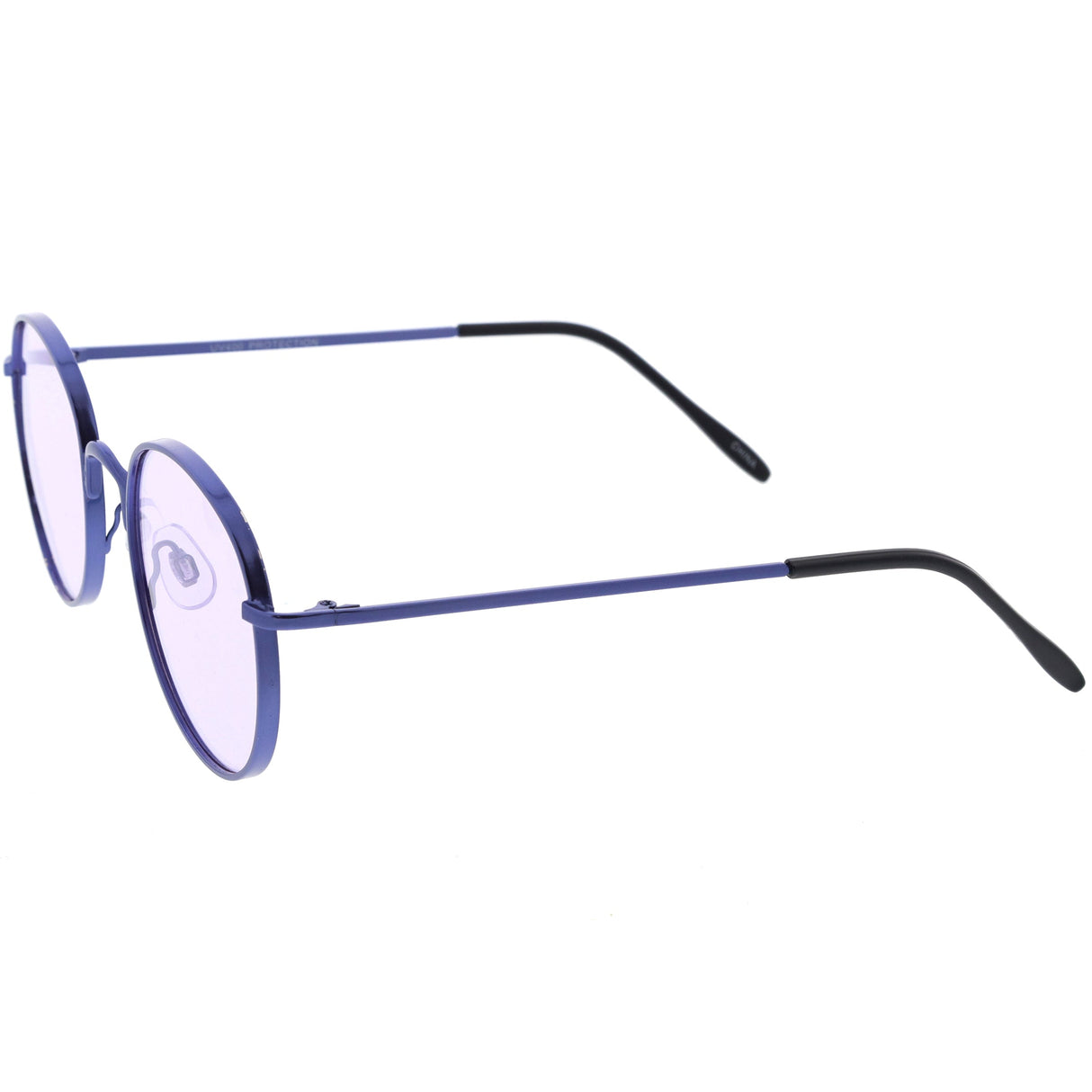 Retro Fashion Round Color Tone Colors Flat Lens Sunglasses C437 from zeroUV