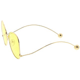 Women's Retro Oversize Butterfly Shape Color Tone Lens Sunglasses C443 from zeroUV