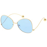 Women's Retro Oversize Butterfly Shape Color Tone Lens Sunglasses C443 from zeroUV
