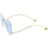 Women's Retro Oversize Butterfly Shape Color Tone Lens Sunglasses C443 from zeroUV